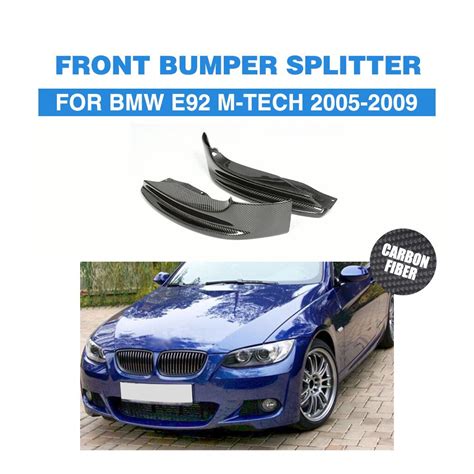 Carbon Auto Front Bumper Lip Splitters Aprons For Bmw 3 Series 325i