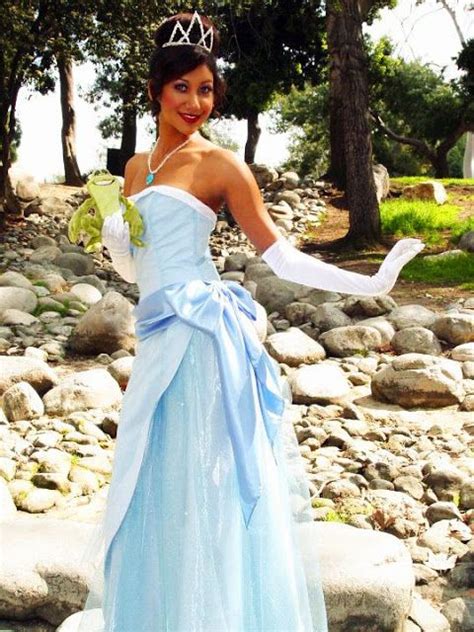 Tiana Vestido Azul Cosplay Cosplay Princesa Disney Cosplay Disney Princesa Tiana Disney