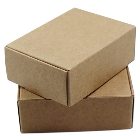 Natural Brown Kraft Paper Small Ts Packaging Box Carton Paperboard