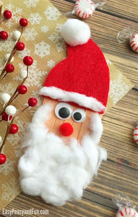 Craft Sticks Santa Craft Christmas Crafts For Kids Vik News