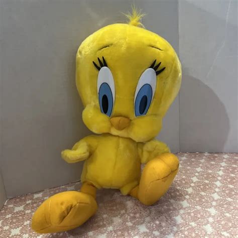 Vintage 1997 Looney Tunes Tweety Bird Stuffed Plush Rare Large 18 10