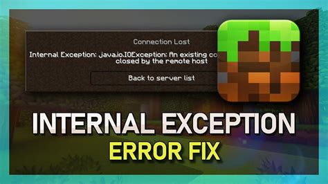 Minecraft Fix Internal Exception Java Io Ioexception An Existing