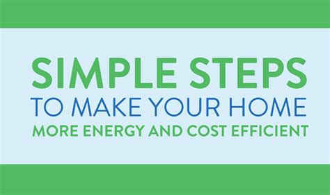 Simple Steps To Make Your Home More Energy Efficient Infographic