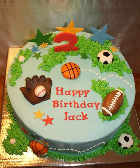 Sports Theme Birthday Cake Like The Use Of Grass To Land A Ball At