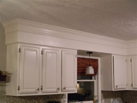 Update Kitchen Cabinets With Crown Molding Kitchen Soffit Above
