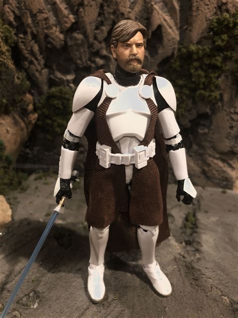 Obi Wan Kenobi Clone Commander Star Wars Black Series Custom Repaint