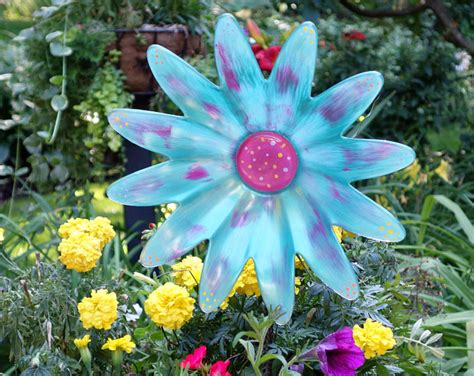 Unique Garden Art Made With Recycled Glass And By Glassblooms Glass