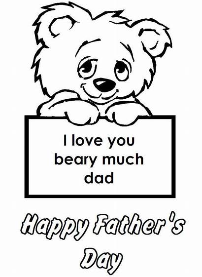 Coloring Fathers Pages Happy Dad Printable Printables