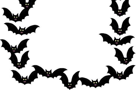 Halloween Theme Bats Flying Frame Graphic By Milaski Creative Fabrica