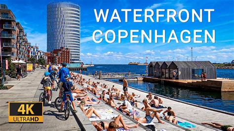 Copenhagen In The Summer Waterfront Tour Nordhavn Svanemøllestranden 4k Youtube