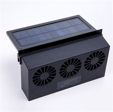 Summer Solar Fan Car Electric Fan Exhaust Fan Car Electric Fan Cooling