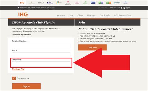 Ihg Rewards Club Soon Requires Inputting Last Name When Signing In