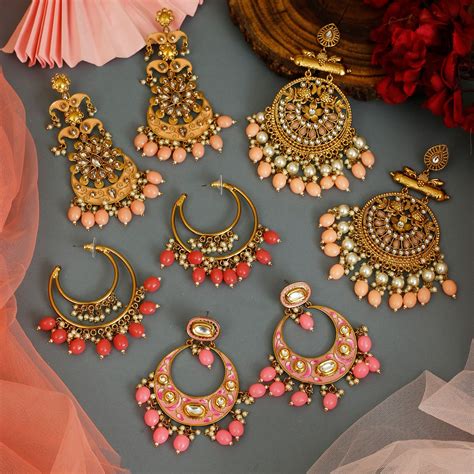 Pink Earrings In 2020 Fancy Jewellery Jewelry Fashion Trends Pink