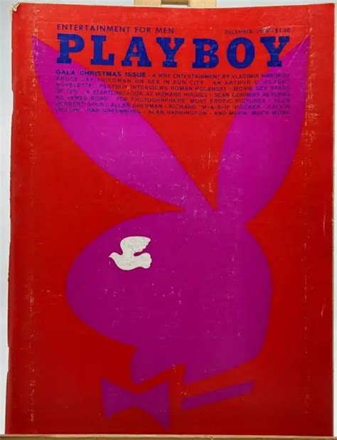 Vintage Playboy Magazine December Gala Christmas Issue Karen