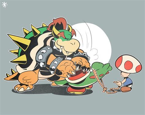 Bowser Is Rudely Touching Yoshi By Gooberbanger On Deviantart