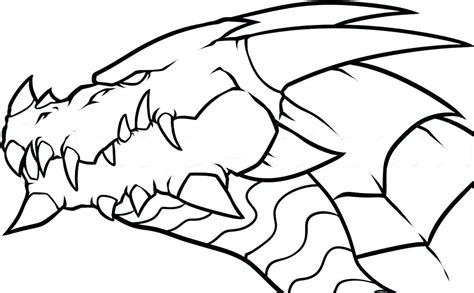 Dragon Outline Drawing Free Download On Clipartmag