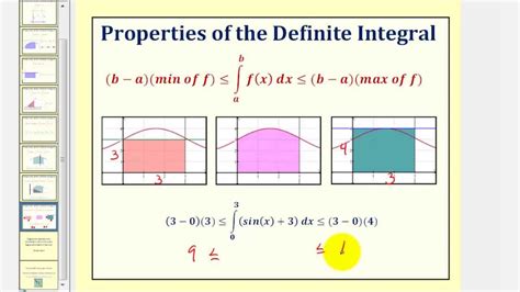 Properties of The Definite Integral - YouTube
