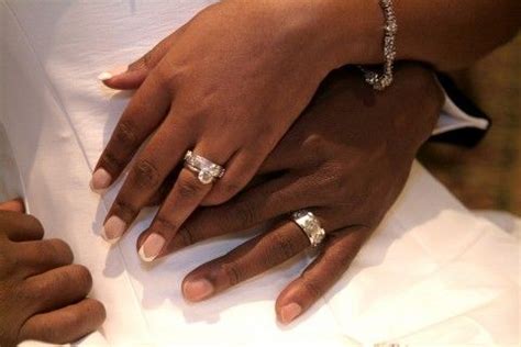 When photographs appear in reverse, the illusion of an incorrect finger sometimes. Wedding Rings On Hands African American | Black marriage ...