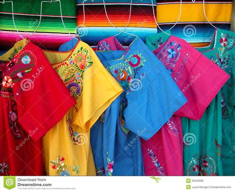Mexican Colorful Dresses Stock Photo Image 33420280