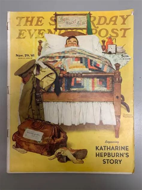 Norman Rockwell Saturday Evening Post Magazine Nov 29 1941 Complete