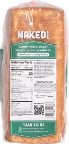 Naked Sprouted Wheat Sandwich Bread Oz Kroger