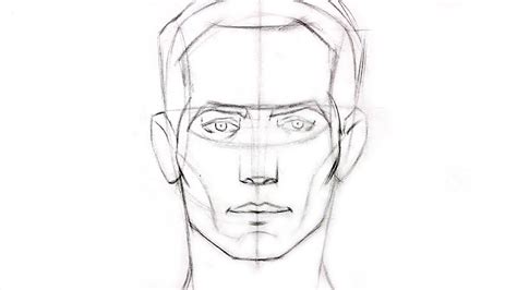 How To Draw The Head Front View Youtube