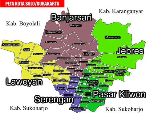 Peta Kota Surakarta Web Sejarah Com