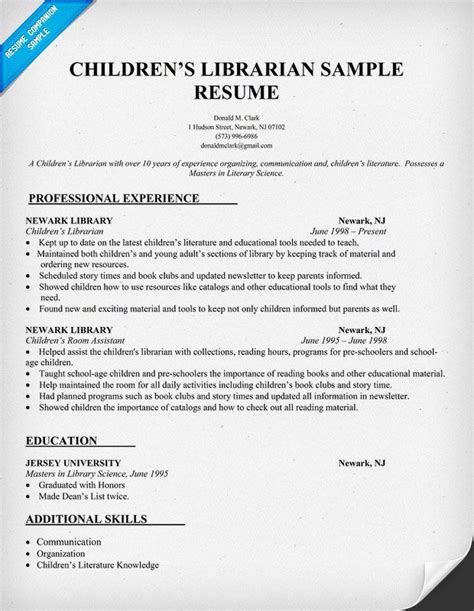 The most effective way to digest the tips is to see their practical application. Librarian Resume Writing Tips | Job resume samples, Cover ...