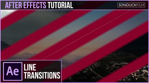 After Effects Tutorial: Line Swipe Transitions | SonduckFilm