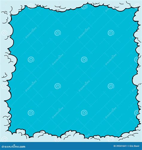 Cloud Border Stock Vector Illustration Of Vector Frame 39341641