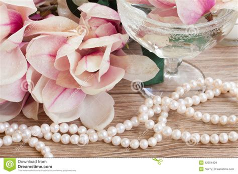 ♻️ sustainable bridal fashion 🇨🇦 made in canada see more of pure magnolia wedding dresses on facebook. Magnolia Flowers With Pearls Stock Image - Image of pink ...