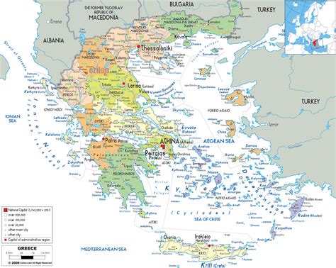 Maps Of Greece Greece Detailed Map In English Tourist Map Map Of