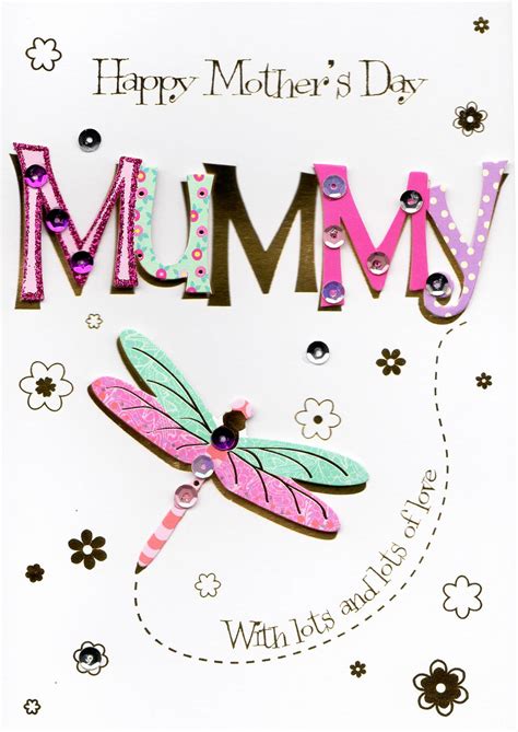 Mummy Dragonfly Happy Mothers Day Card Cards Love Kates