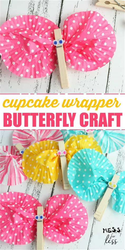 Cupcake Wrapper Butterfly Craft Mess For Less