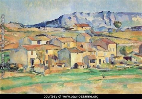 Paul Cezanne Mountain Saint Vicoire Seen From Gardanne Painting