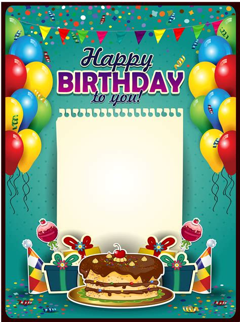 Birthday Card Background Birthday Card Cake Background Image For