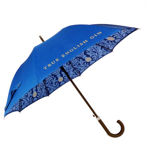 Blue Graphic Design Umbrella With Internal Print The Umbrella