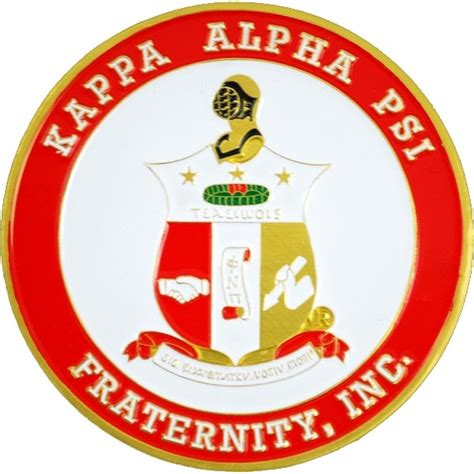 Kappa Alpha Psi 3d Shield Round Car Badge Emblem Gold 275