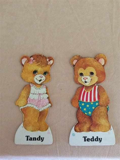Teddy Bears Paper Doll Set 1300 Teddy Bear Paper Dolls Vintage
