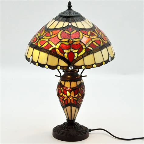 Red Double Tiffany Lamp | Home Accessories | Table Lamps | Tiffany