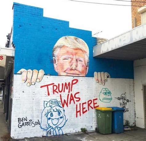 See Wall Graffiti Praising And Parodying Donald Trump Weburbanist