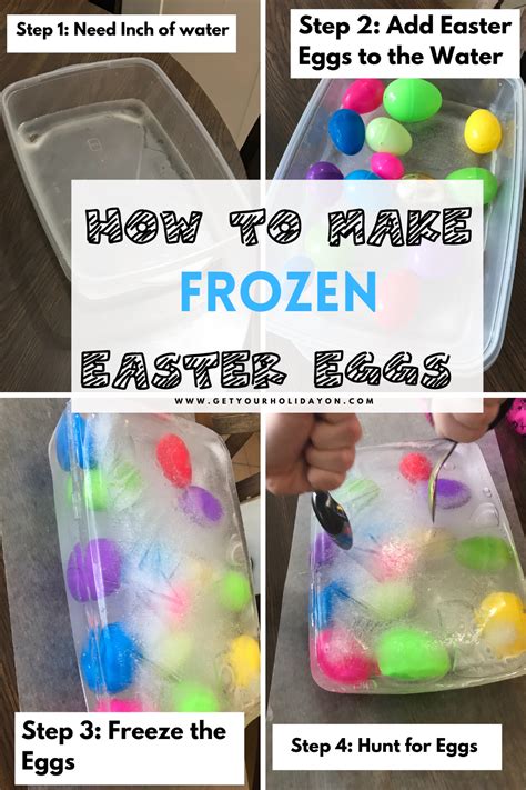 Frozen Easter Eggs Hunt For An Egg In The Ice Get Your Holiday On