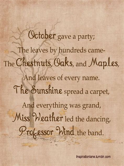 October Poem Autumn Poems Autumn Quotes Poems