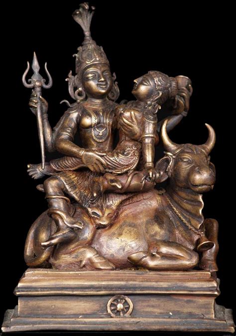 Sold Shiva Statue With Shakti Nandi B Hindu Gods Buddha