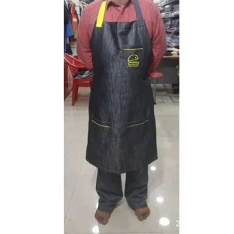 Polyester Plain Blue Denim Aprons For Kitchen Size Free At Rs 249 In Mumbai