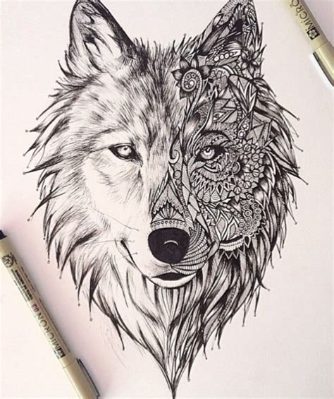 Monstre loup coloriage loup loup mandala coloriage. Wolf mandala | Geometrischer wolf tattoo, Geometrischer ...