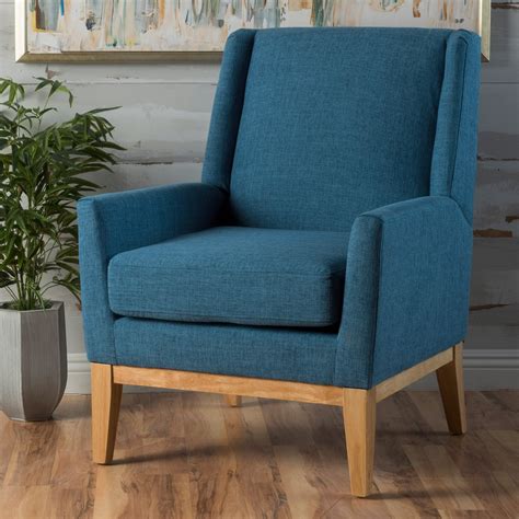 Accent chairs, blue living room chairs : Christopher Knight Home Aurla Fabric Accent Chair, Muted ...