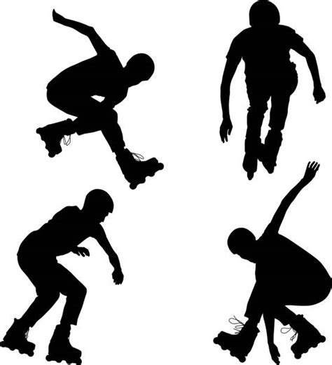 Extreme In Line Skating Illustrations Royalty Free Vector Graphics