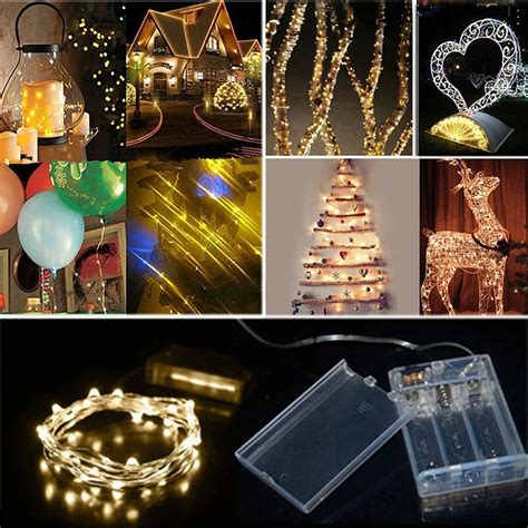 33ft 100 Led String Lights Dimmable With Remote Controlwaterproof