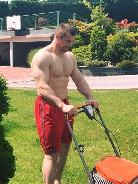 This Picture Of Mirko Cro Cop Mowing His Lawn Shirtless Is Very